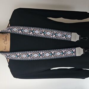 Floral Embroidered Purse Strap.